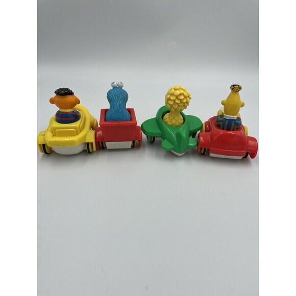Vintage Illco Muppets Sesame Street Car Characters Big Bird Bert Ernie Lot Of 4 - Picture 4 of 8